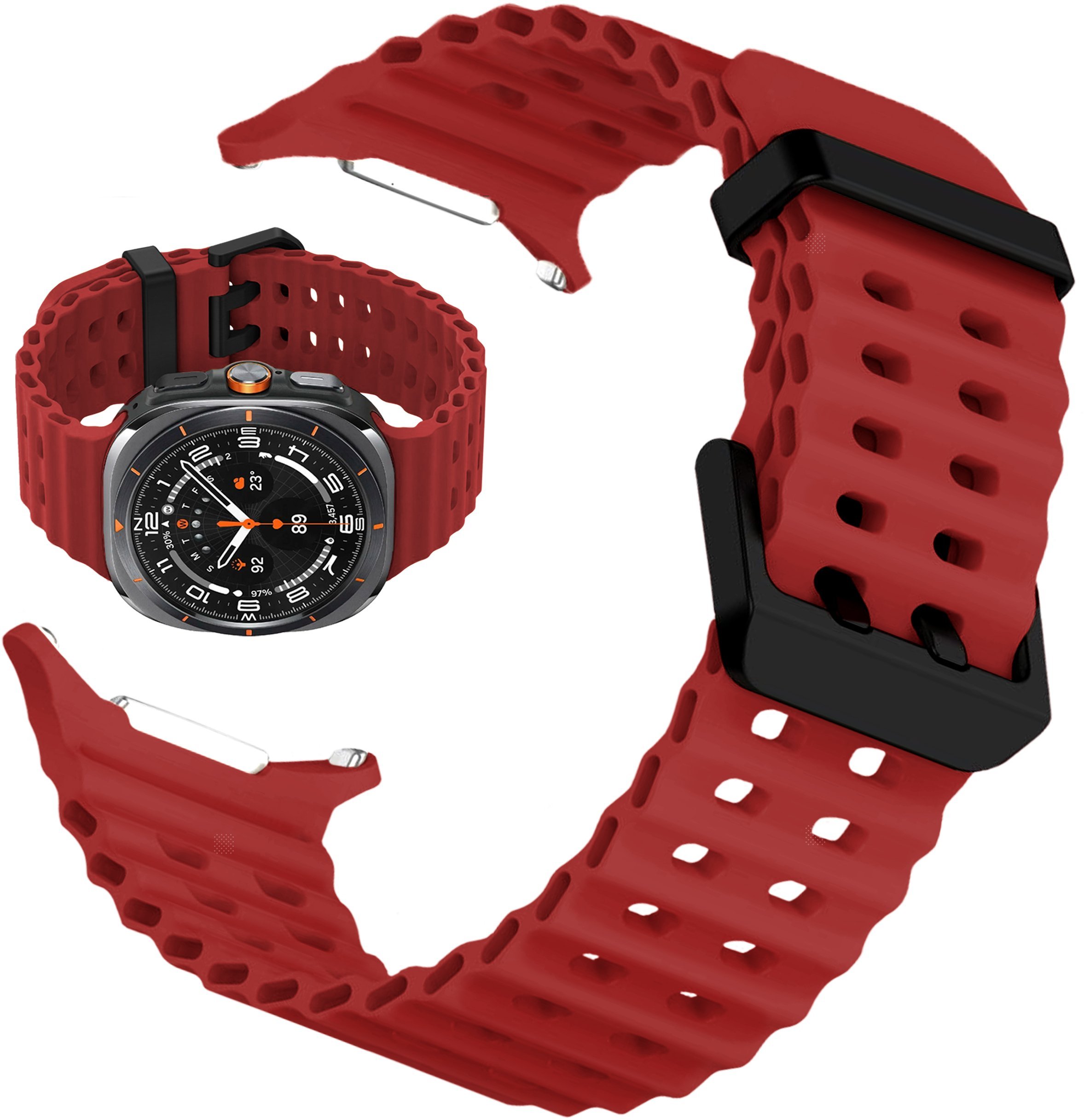 ChronSmarta Pasek ChronSmarta do smartwatch'a Samsung Galaxy Watch Ultra 47mm Czerwony