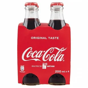 Napój gazowany Coca Cola 4x200ml - Coca Cola - Napoje gazowane - miniaturka - grafika 1