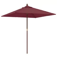 Parasole ogrodowe - Parasol ogrodowy na drewnianym słupku, bordowy, 198x198x231 cm Lumarko - miniaturka - grafika 1