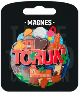 Pan Dragon Magnes I love Poland Toruń ILP-MAG-C-TOR-02 - gadżet - Magnesy - miniaturka - grafika 1