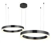 Lampy sufitowe - Circle lampa wisząca 40/60cm LED ST-8848-40+60 black Step Into Design - miniaturka - grafika 1