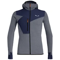 Bluzy sportowe męskie - Męska bluza Salewa Puez 2 Dry M L/S Hood Fz Tee Rozmiar: XXL / Kolor: niebieski/jasnoniebieski - miniaturka - grafika 1