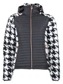 Kurtki i kamizelki sportowe damskie - Peak Mountain Kurtka hybrydowa "Astro" w kolorze czarno-białym - miniaturka - grafika 1