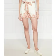 Spodenki damskie - TWINSET Lniane szorty + pasek - miniaturka - grafika 1