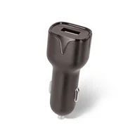 Ładowarki samochodowe - Setty ładowarka samochodowa 1x USB 1A czarna + kabel microUSB 1,0 m NEW - miniaturka - grafika 1