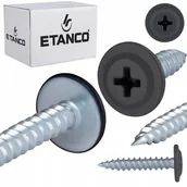 Wkręty - Wkręty podkładkowe Etanco do drewna 4,2x25mm, RAL7024 GM-S 250szt. - miniaturka - grafika 1