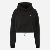 Bluzy damskie - Bluza damska z kapturem krótka Fila FAW0618-83290 S Czarna (4064556526397). Bluzy z kapturem damskie - miniaturka - grafika 1