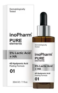 InoPharm Delikatny peeling do twarzy z 5% kwasem mlekowym i kwasem hialuronowym 30 ml - Peelingi i scruby do twarzy - miniaturka - grafika 1