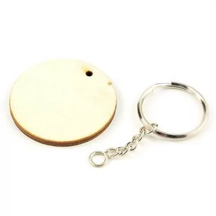 Drewniany breloczek - koło - Dekoratorstwo Drewniany breloczek - koło - Dekoratorstwo - miniaturka - grafika 1