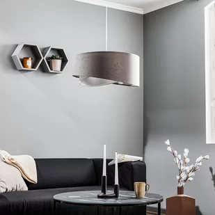 Lampa wisząca Vivien szara/biała/srebrna - Lampy sufitowe - miniaturka - grafika 2