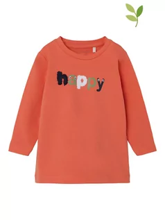 Kaftaniki dla niemowląt - Name it Koszulka "Dacon" w kolorze pomarańczowym - grafika 1