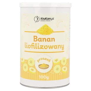 Banan liofilizowany proszek 100g - Owoce świeże i suszone - miniaturka - grafika 1
