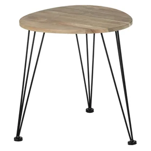 Stolik kawowy okrągły, blat Ø 44 cm z drewna akacji, WENKO - Ławy i stoliki kawowe Stolik kawowy okrągły, blat Ø 44 cm z drewna akacji, WENKO - Ławy i stoliki kawowe - miniaturka - grafika 1