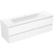 Szafki łazienkowe - Mexen Orio szafka łazienkowa 140 cm z umywalką Vela, 2 szuflady, biała mat - 91A10-14047-2-BFF01-W23M01 - miniaturka - grafika 1