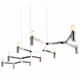 Lampa wisząca candles-10 chrom 165 cm kod: ST-8043-10 chrome - Lampy sufitowe - miniaturka - grafika 1