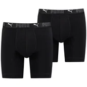 Majtki męskie - Męskie bokserki Puma Sport Cotton Long Boxers 2P Rozmiar: XL / Kolor: czarny - miniaturka - grafika 1
