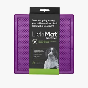 Mata LickiMat Soother dla psów fioletowa - Miski dla psów - miniaturka - grafika 1