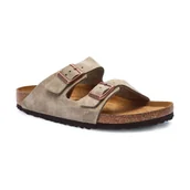 Klapki i japonki męskie - Birkenstock Skórzane klapki Arizona - miniaturka - grafika 1