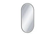 Grzejniki łazienkowe - Corido Lustro LED 100x50cm Owalne Czarne - miniaturka - grafika 1