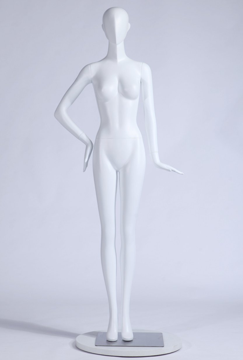 S-13 Kobieta Kobieta Manekin Abstrakcyjna głowa Mężczyzna Kobieta Piękna abstrakcyjna biała matowa