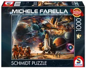 Puzzle - Puzzle, MICHELE FARELLA Podróż do odległych galaktyk, 1000 el. - miniaturka - grafika 1
