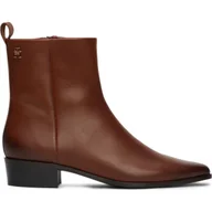 Botki damskie - Tommy Hilfiger Skórzane botki - miniaturka - grafika 1