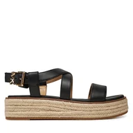 Espadryle damskie - Espadryle MICHAEL Michael Kors Lynn 40S5LYFS1L Czarny - miniaturka - grafika 1
