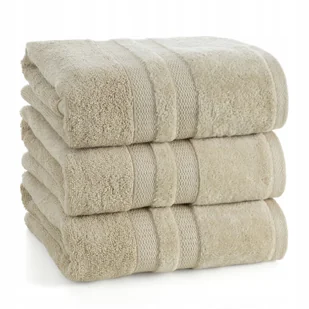 Ręcznik kąpielowy frotte Eurofirany 100% bawełna PORTO 70x140 j.beż 500 gsm - Ręczniki - miniaturka - grafika 1