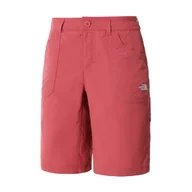 Spodnie sportowe damskie - Spodenki The North Face Horizon Sunnyside 00CF763961 - czerwone - miniaturka - grafika 1