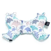 Koce i narzuty dla dzieci - Kocyk La Millou Angel's Wings Teal 80×100 cm - miniaturka - grafika 1