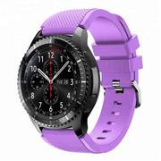 Akcesoria do smartwatchy - Cadorabo Pasek TPU z metalowym zamknięciem 22mm Kompatybilny z Samsung Galaxy Gear S3 / Gear 2 w FIOLETOWY - Wymienna opaska do Huawei Watch GT do W.. - miniaturka - grafika 1