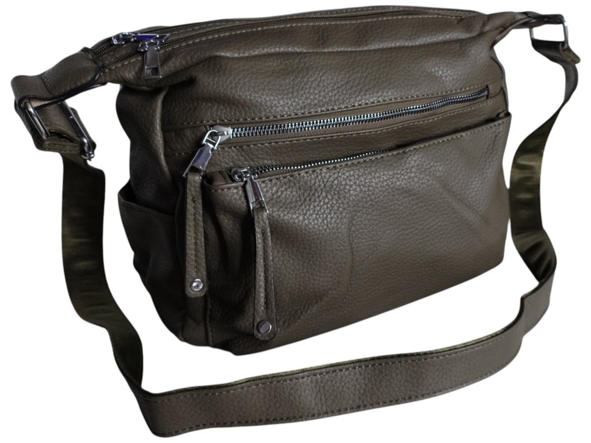 Torebka Damska, Miejska Stylowa Mała Listonoszka na Ramię, Kolor Zielony