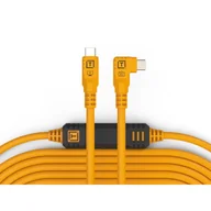Inne akcesoria studyjne - Kabel Tether Tools Tether Pro 31' (9.4m), USB-C to USB-C, Straight to Right, High Visibility Orange - miniaturka - grafika 1