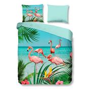 Pościel - Muller Textiles Pure Komplet pościeli FLAMINGO, 140 x 200/220 cm 6422.99.01 - miniaturka - grafika 1