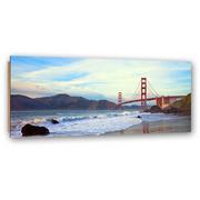 Obrazy i zdjęcia na płótnie - Obraz Deco Panel, Golden Gate Bridge (Rozmiar 120x40) - miniaturka - grafika 1