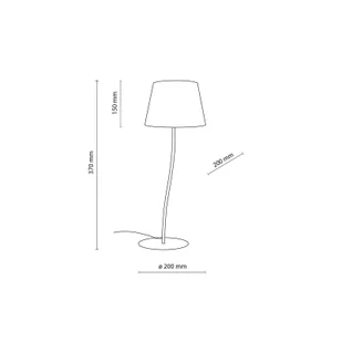 TK Lighting Lampa stołowa Nicola, żółta - Lampy stojące - miniaturka - grafika 1