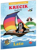 Książki edukacyjne - KRECIK & ZIMA ─ Książka z naklejkami - miniaturka - grafika 1