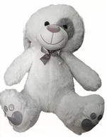 Maskotki i pluszaki - Pluszak piesek pluszowy biało-szary maskotka 61 cm ELEFUN - miniaturka - grafika 1