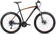 Rowery - Rower męski górski Romet Rambler R7.3 27 L(20") granatowy/pomarańczowy - miniaturka - grafika 1