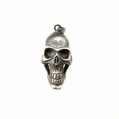 Zawieszki - Wisior srebrny z dużą czaszką - miniaturka - grafika 1