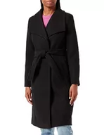 Płaszcze damskie - Bestseller A/S Damski płaszcz VMPAULA FIE Long Coat NOOS, czarny, XS, Schwarz, XS - miniaturka - grafika 1
