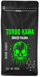 TURBO Kawa ziarnista Do ekspresu 1kg 100% Robusta 220 NA PIECU - Kawa - miniaturka - grafika 1