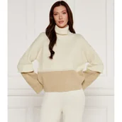 Swetry damskie - AKEP Wełniany sweter | Loose fit - miniaturka - grafika 1