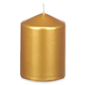 Świece - Świeca walec LUNAR złota, Ø 7 cm - miniaturka - grafika 1