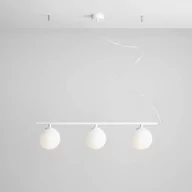 Lampy sufitowe - Aldex Lampa wisząca Beryl glass biała 1006E - miniaturka - grafika 1
