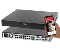 Rejestratory do monitoringu - Rejestrator IP 16 KANAŁÓW POE NVR4216-16P-EI Dahua do 16 Mpx Analityka AI SMD+ WizSense - miniaturka - grafika 1