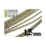 Akcesoria i części modelarskie - Green Stuff World: Łańcuszek             Hobbystyczny 1,5 Mm X 1M - miniaturka - grafika 1