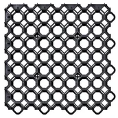 Kostki brukowe i krawężniki - Kratka trawnikowa Garden Puzzel czarna Onduline - miniaturka - grafika 1