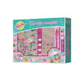 Przybory szkolne - Stnux Pamiętnik Flaming + naklejki - miniaturka - grafika 1