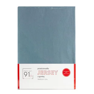 Prześcieradło z Gumką Jersey D91 120x200 w.25 C.Niebieski - Pościel - miniaturka - grafika 2
